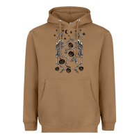 Toasted Coconut halloween dancing skeletons Heavyweight Hoodie - BarkalooDesign