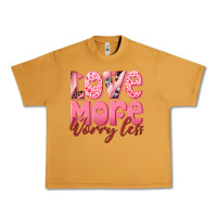 Peanut Butter love more worry less Urban Heavy Tee - RanaPortraitStore