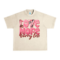 Sandshell love more worry less Urban Heavy Tee - RanaPortraitStore