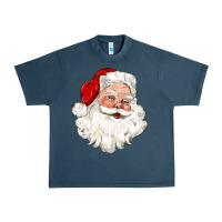 Midnight Navy santa claus Urban Heavy Tee - CowGirlArtShop