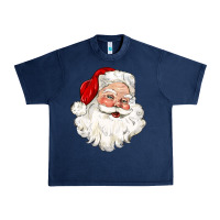 Navy santa claus Urban Heavy Tee - CowGirlArtShop