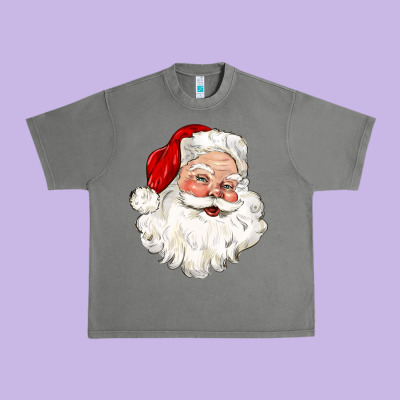 Santa Claus Urban Heavy Tee Designed By Cowgirlartshop