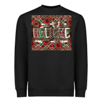 Black Believe Heavyweight Sweatshirt - CowhideDigitalArt
