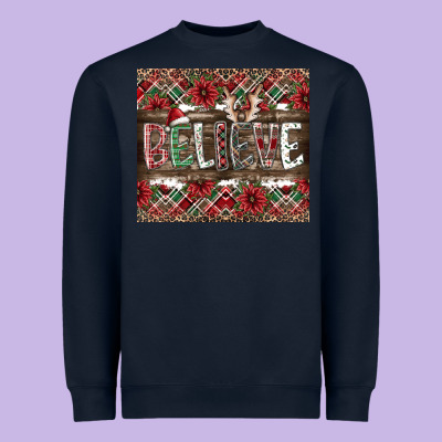 Believe Heavyweight Sweatshirt Designed By Cowhidedigitalart