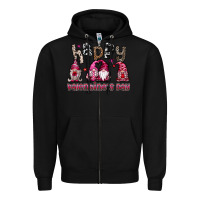 Black happyvalentinesday Zipper Hoodie - SublimationCraftShop