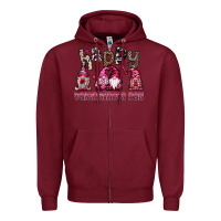 Burgundy happyvalentinesday Zipper Hoodie - SublimationCraftShop