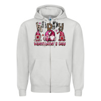 Dove Grey happyvalentinesday Zipper Hoodie - SublimationCraftShop