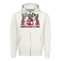 Oatmeal Heather happyvalentinesday Zipper Hoodie - SublimationCraftShop