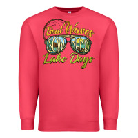 Cardinal boat waves sun rays lake days Premium Sweatshirt - BarkalooDesign