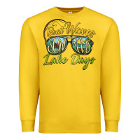 Lemon boat waves sun rays lake days Premium Sweatshirt - BarkalooDesign