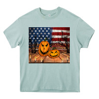Arona halloween american flag tumbler Heavy Core Tee - Jasminsmagicworld