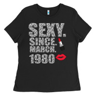 Black Sexy Since March 1980 Ladies Tee - Bettercallsaul