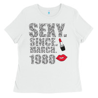 White Sexy Since March 1980 Ladies Tee - Bettercallsaul