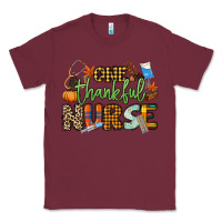 Burgundy One thankful Nurse Classic Tee - NancyCooperArtShop