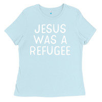 Baby Blue Jesus Was A Refugee-Fn0Nc Ladies Tee - trangStudio