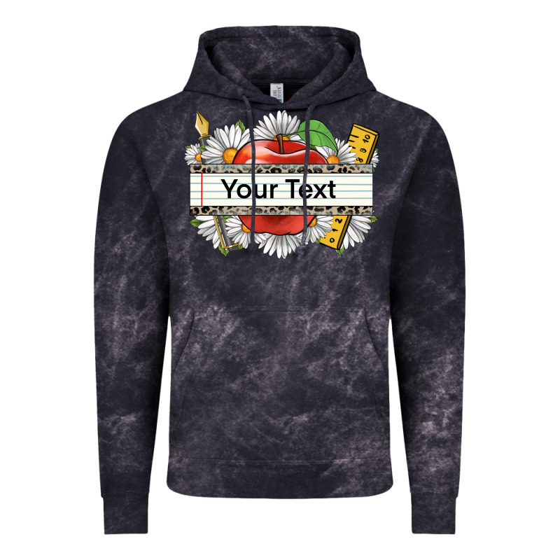 Floral Teacher Custom Name Vintage Hoodie by CowGirlArtShop | Teevron