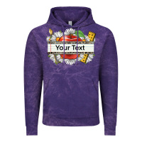 Cloud Purple floral teacher custom name Vintage Hoodie - CowGirlArtShop