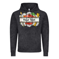 Vintage Black floral teacher custom name Vintage Hoodie - CowGirlArtShop
