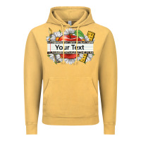 Vintage Mustard floral teacher custom name Vintage Hoodie - CowGirlArtShop