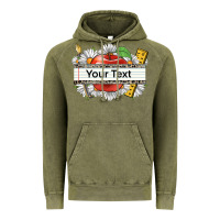 Vintage Olive floral teacher custom name Vintage Hoodie - CowGirlArtShop
