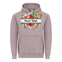Vintage Zinc floral teacher custom name Vintage Hoodie - CowGirlArtShop
