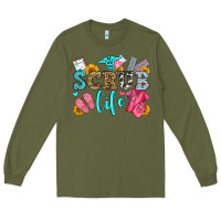 Army Green scrub life olivia Long Sleeve Tee - OliviaCreatesArt