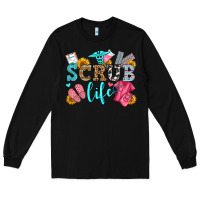 Black scrub life olivia Long Sleeve Tee - OliviaCreatesArt