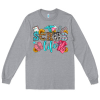 Heather Grey scrub life olivia Long Sleeve Tee - OliviaCreatesArt