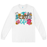 White scrub life olivia Long Sleeve Tee - OliviaCreatesArt
