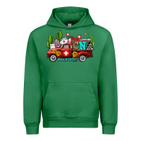 Emerald cna nurse truck with cactus and sunflowers Urban Hoodie - AdoDesignShop