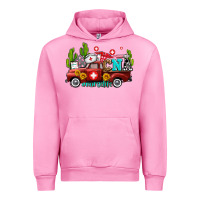 Fuchsia Pink cna nurse truck with cactus and sunflowers Urban Hoodie - AdoDesignShop