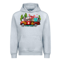 Heather Grey cna nurse truck with cactus and sunflowers Urban Hoodie - AdoDesignShop
