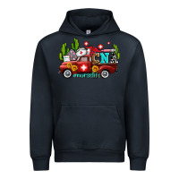 Navy cna nurse truck with cactus and sunflowers Urban Hoodie - AdoDesignShop