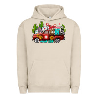 Pigment French Oak cna nurse truck with cactus and sunflowers Urban Hoodie - AdoDesignShop
