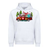 White cna nurse truck with cactus and sunflowers Urban Hoodie - AdoDesignShop