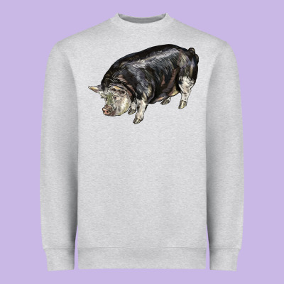 Poland China Pig Heavyweight Sweatshirt Designed By Lillyallendesigns