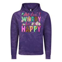 Cloud Purple Don't worry be happy Easter Day Vintage Hoodie - HowdyJamesFarm
