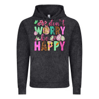 Vintage Black Don't worry be happy Easter Day Vintage Hoodie - HowdyJamesFarm