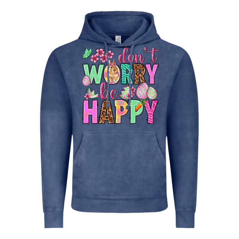 Don't Worry Be Happy Easter Day Vintage Hoodie by HowdyJamesFarm | Teevron