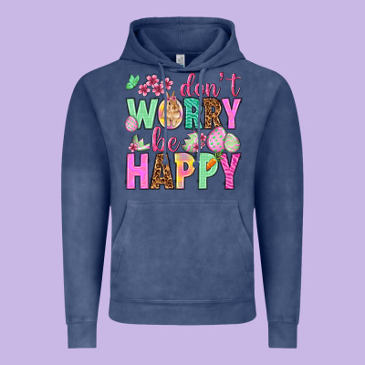 Don't Worry Be Happy Easter Day Vintage Hoodie Designed By Howdyjamesfarm