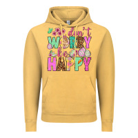 Vintage Mustard Don't worry be happy Easter Day Vintage Hoodie - HowdyJamesFarm