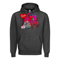 Charcoal Heather happy valentines day Zipper Hoodie - SublimationCraftShop