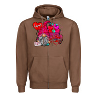 Chestnut happy valentines day Zipper Hoodie - SublimationCraftShop