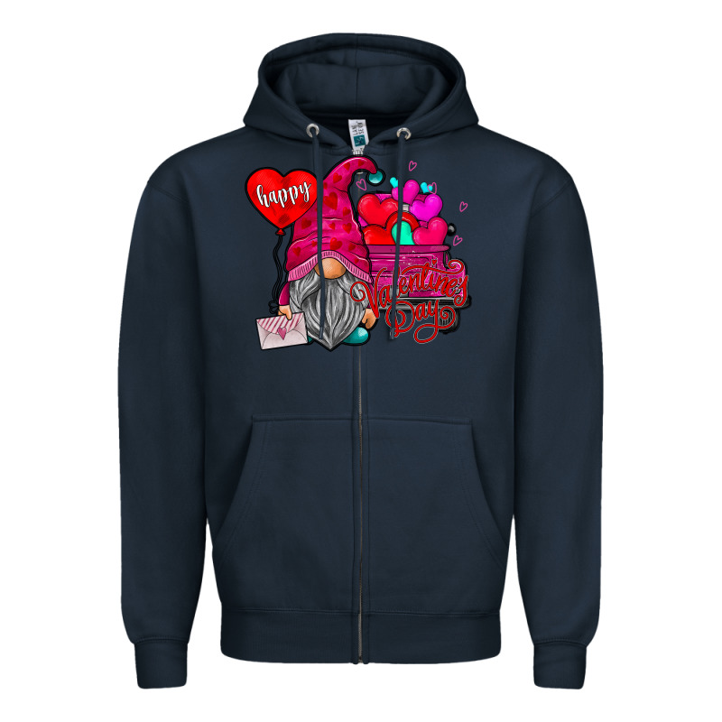 Happy Valentines Day Zipper Hoodie by SublimationCraftShop | Teevron