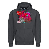 Smoke happy valentines day Zipper Hoodie - SublimationCraftShop
