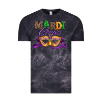 Cloud Black happy mardi gras carnival mask Vintage Tee - Jasminsmagicworld