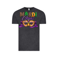 Vintage Black happy mardi gras carnival mask Vintage Tee - Jasminsmagicworld