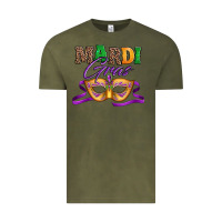 Vintage Olive happy mardi gras carnival mask Vintage Tee - Jasminsmagicworld