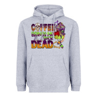 Heather Grey coffee brings me back dead Heavyweight Hoodie - BarkalooDesign