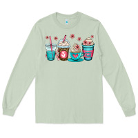 Matcha mom fuel coffee cups Long Sleeve Tee - OliviaCreatesArt